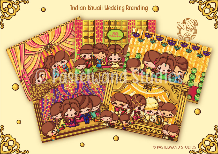 branding  cutecouple indian indian kawaii invitations invites kawaii wedding wedding branding weddinginvites