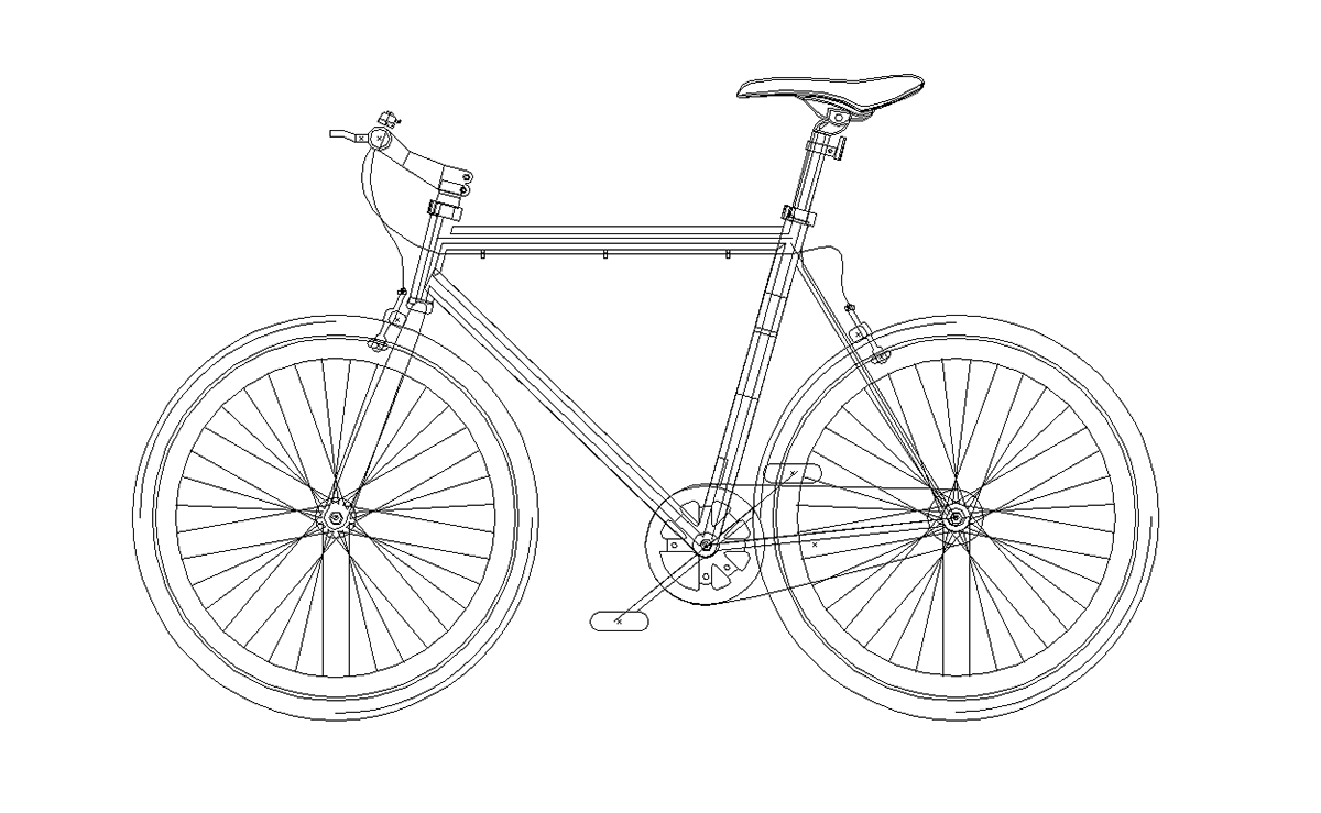Bike vector Icon fixie Hipster