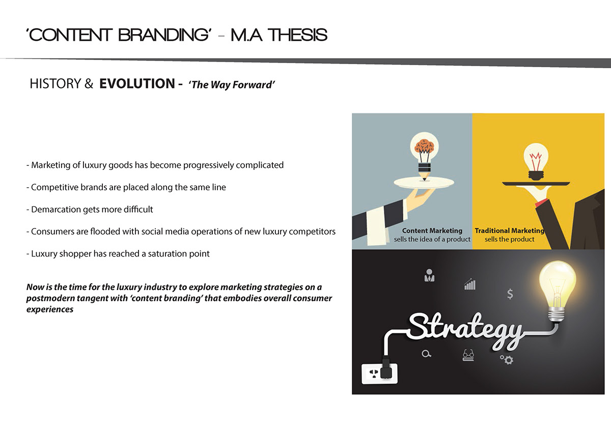strategic analysis thesis fashion marketing Luxury Management content branding