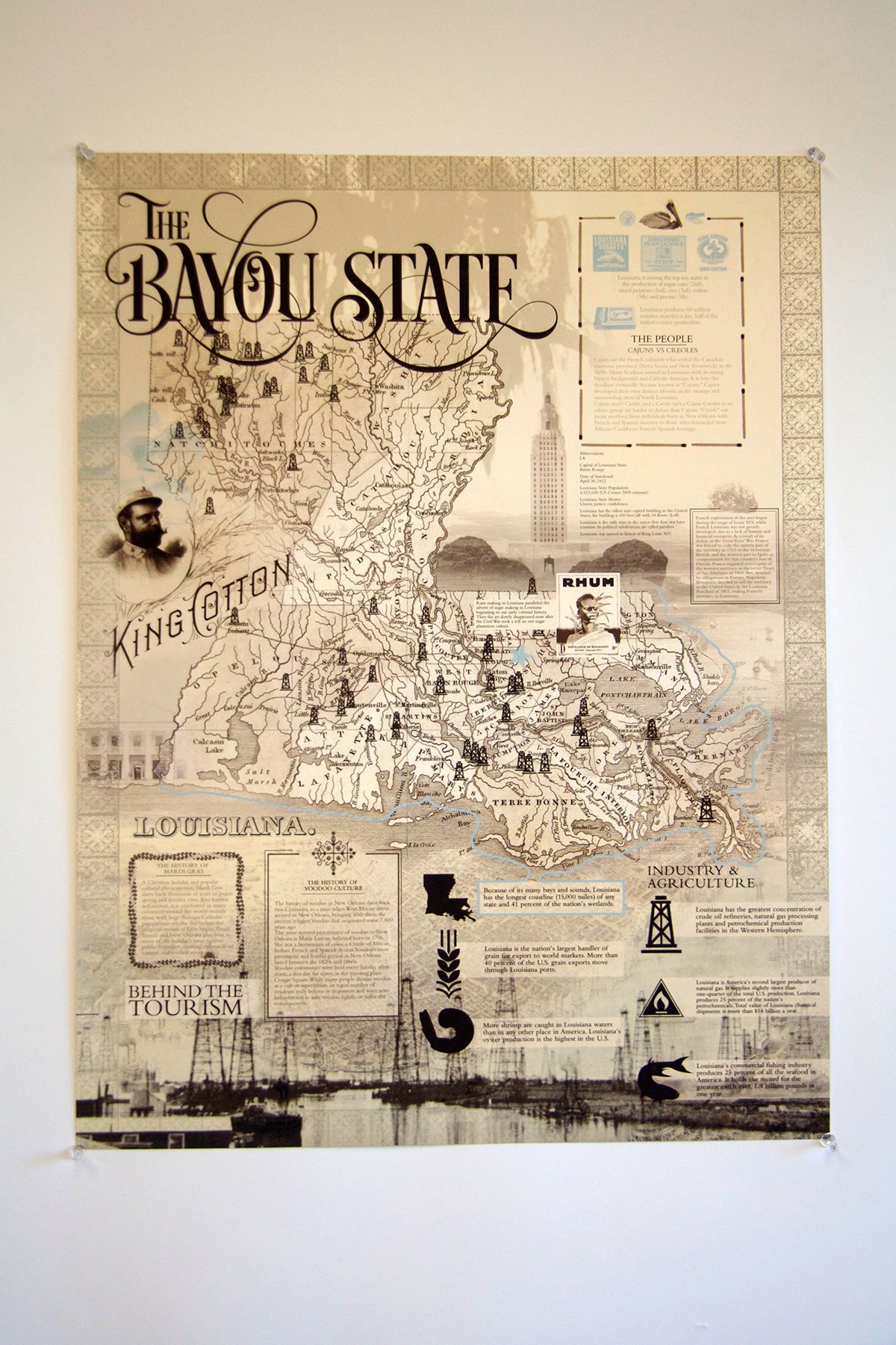 print louisiana atlas poster