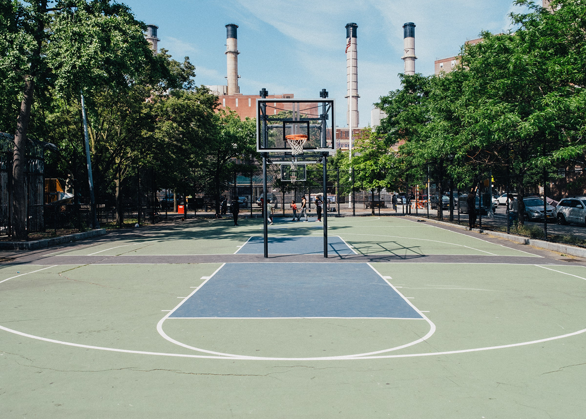 basketball court Playground sport New York Urban fine art cityscape minimal usa