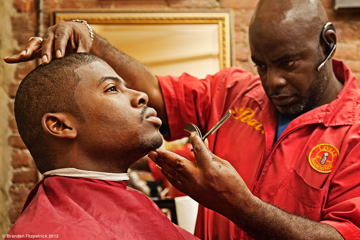 barber barbershop Harlem Street men african american grooming hair haircut