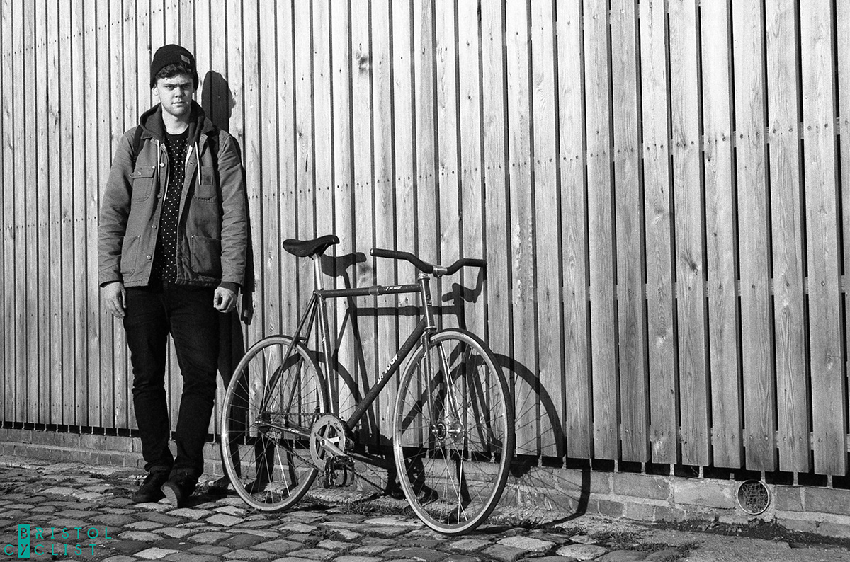 Bristol by cyclist harbour Arnolfini fixed Gear kierin  NJS japan