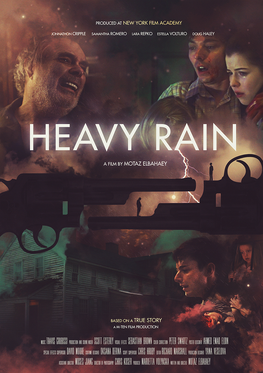 movie poster Film   academy Heavy rain adobe Ps25Under25 photoshop photomanipulation