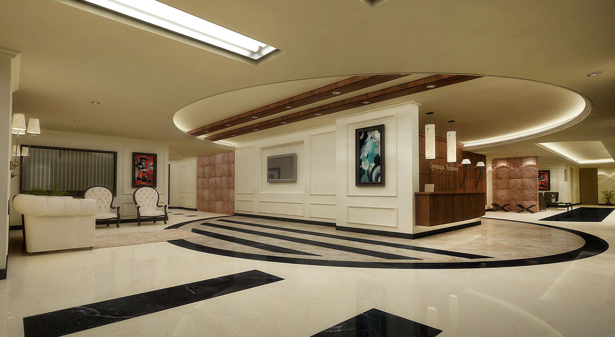 entrances 3D Render alexandria egypt modern Interior companies Office Building