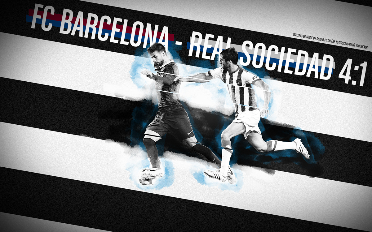FC Barcelona Barca pique football soccer wall draw run