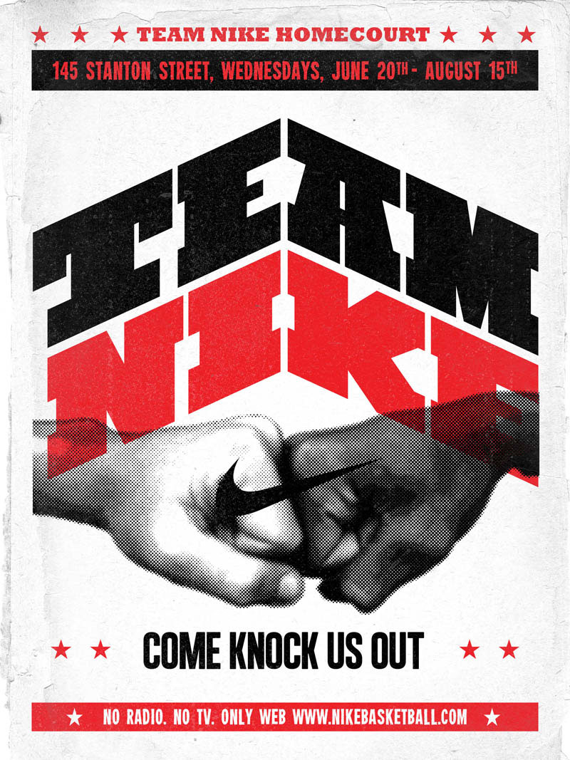 Nike team nike basketball New York Streetball posters Boxing