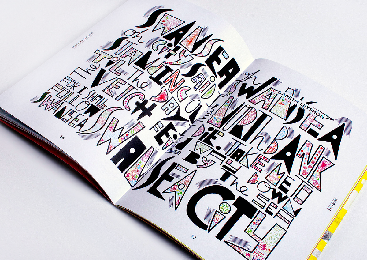 underline magazine lettering swansea Swansea City Swansea Chant football Football Song Colourful 