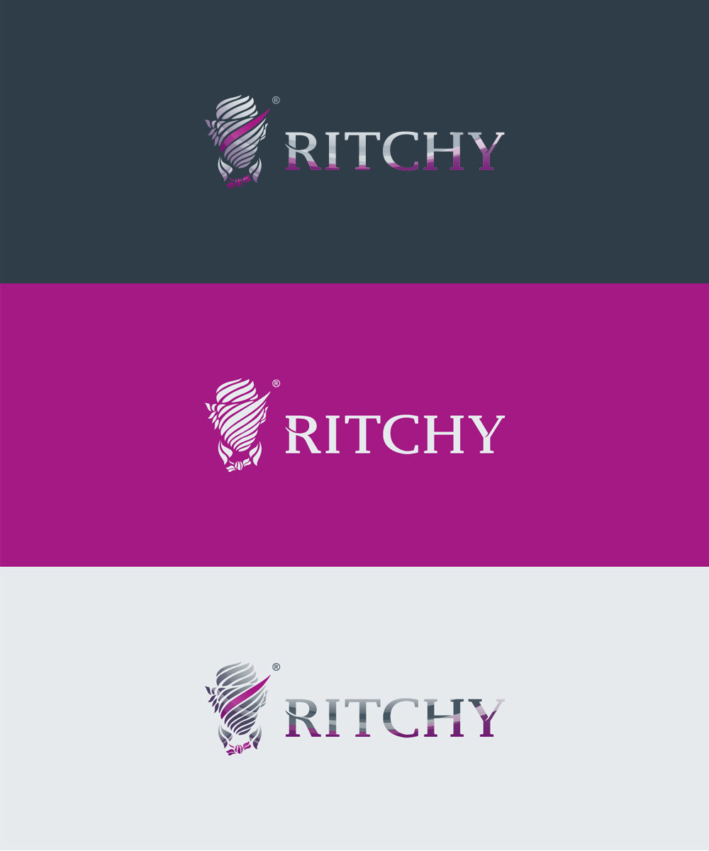 ritchy  grey identity design logo Logo Design Logotype brand