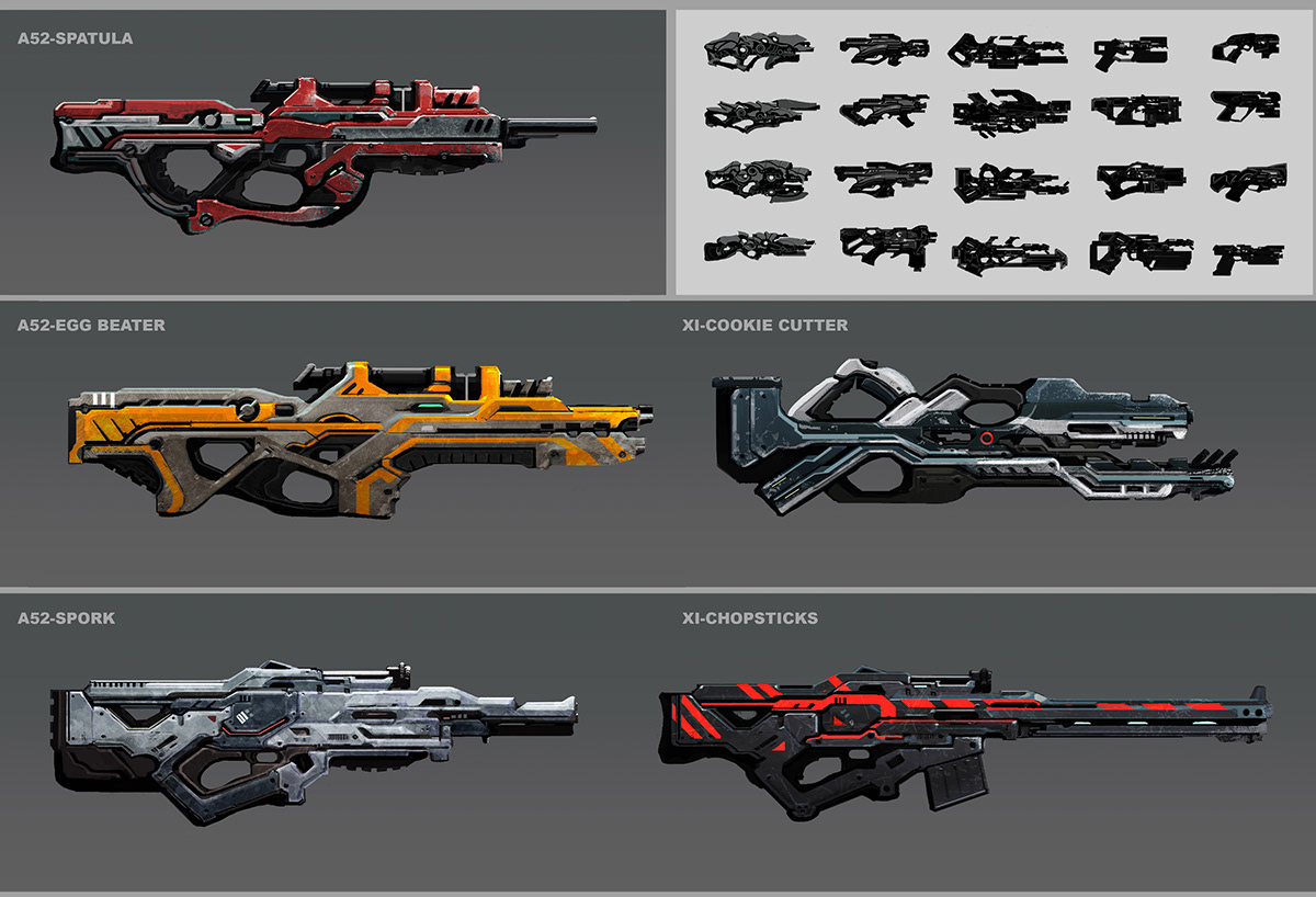 Weapon Concepts prop concepts mech concepts
