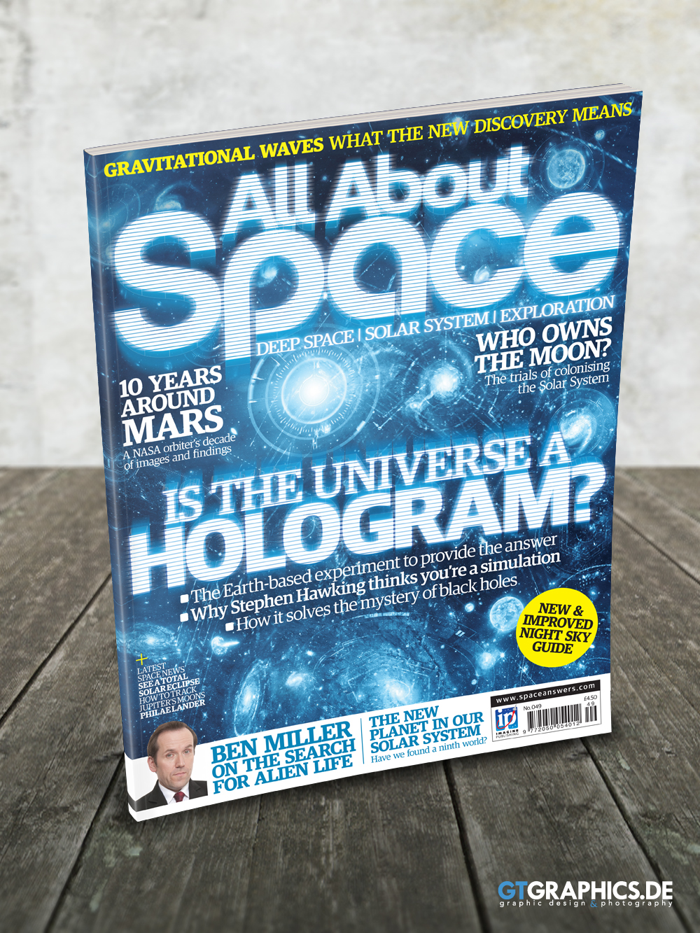cover artwork Space  Scifi design magazine Layout universe gtgraphics future