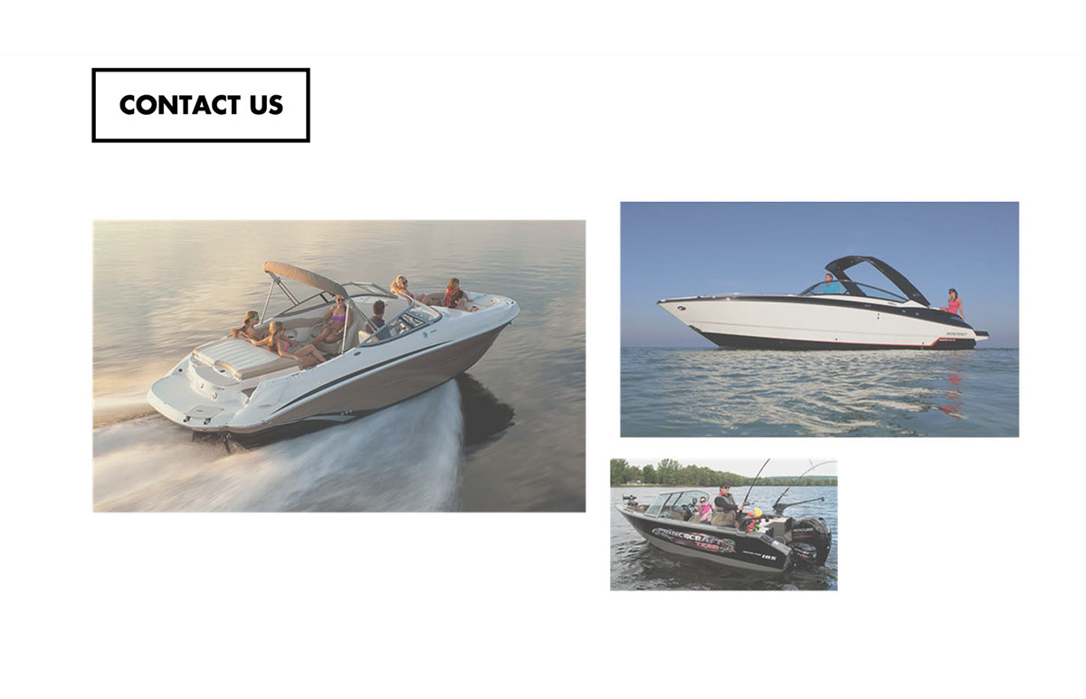 Web Webdesign UI ux boat baoting sailing water site Gatineau ottawa marine