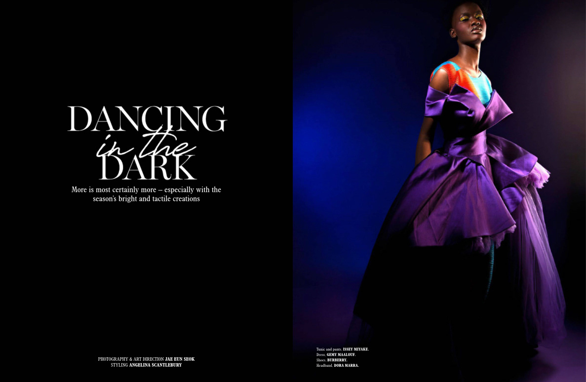 african model artistic backdrop DARK FASHION fashion photography high fashion issey miyake lighting Louis vuitton studio