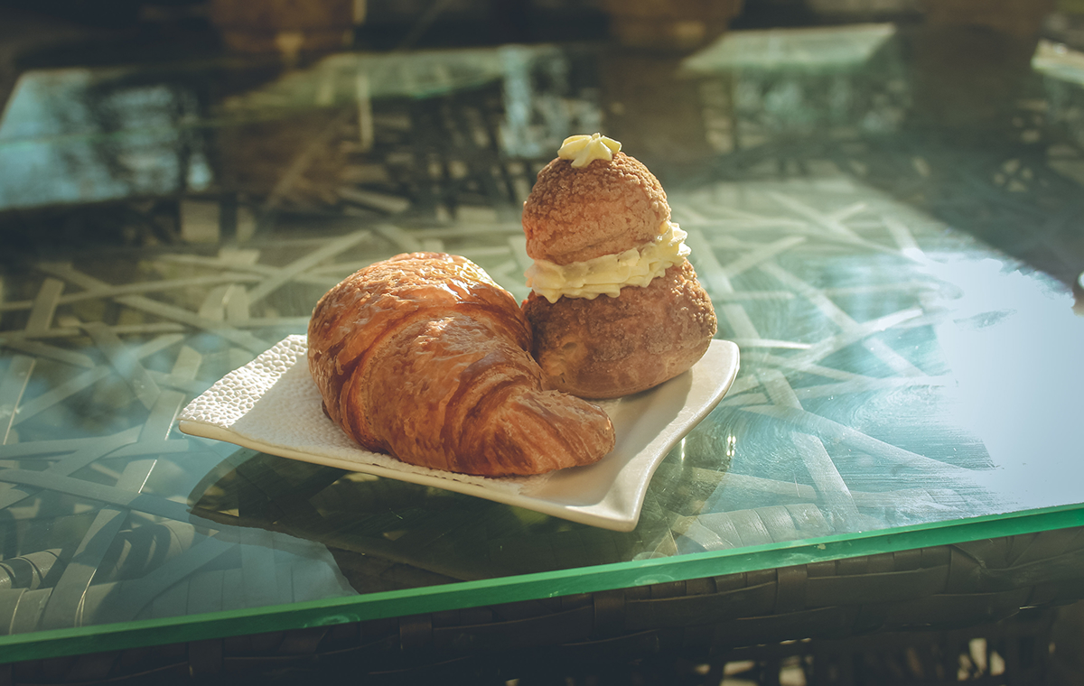 Food  pastry sweet Croissants Coffee break