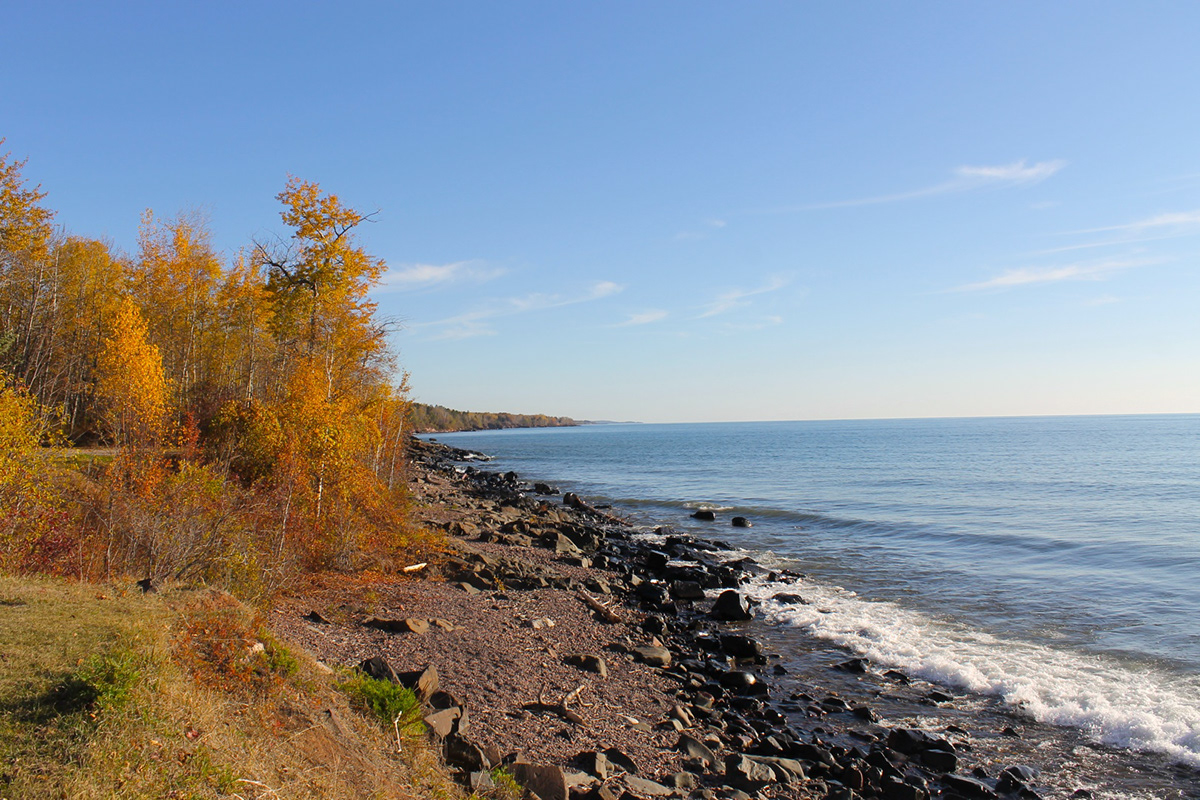 Lake Superior landscapes  water winter Fall