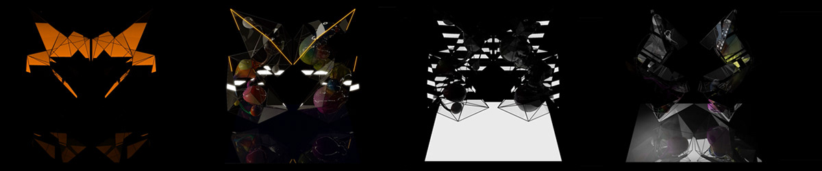 projection mapped sculptures Audience Interaction kinetic sculpture
