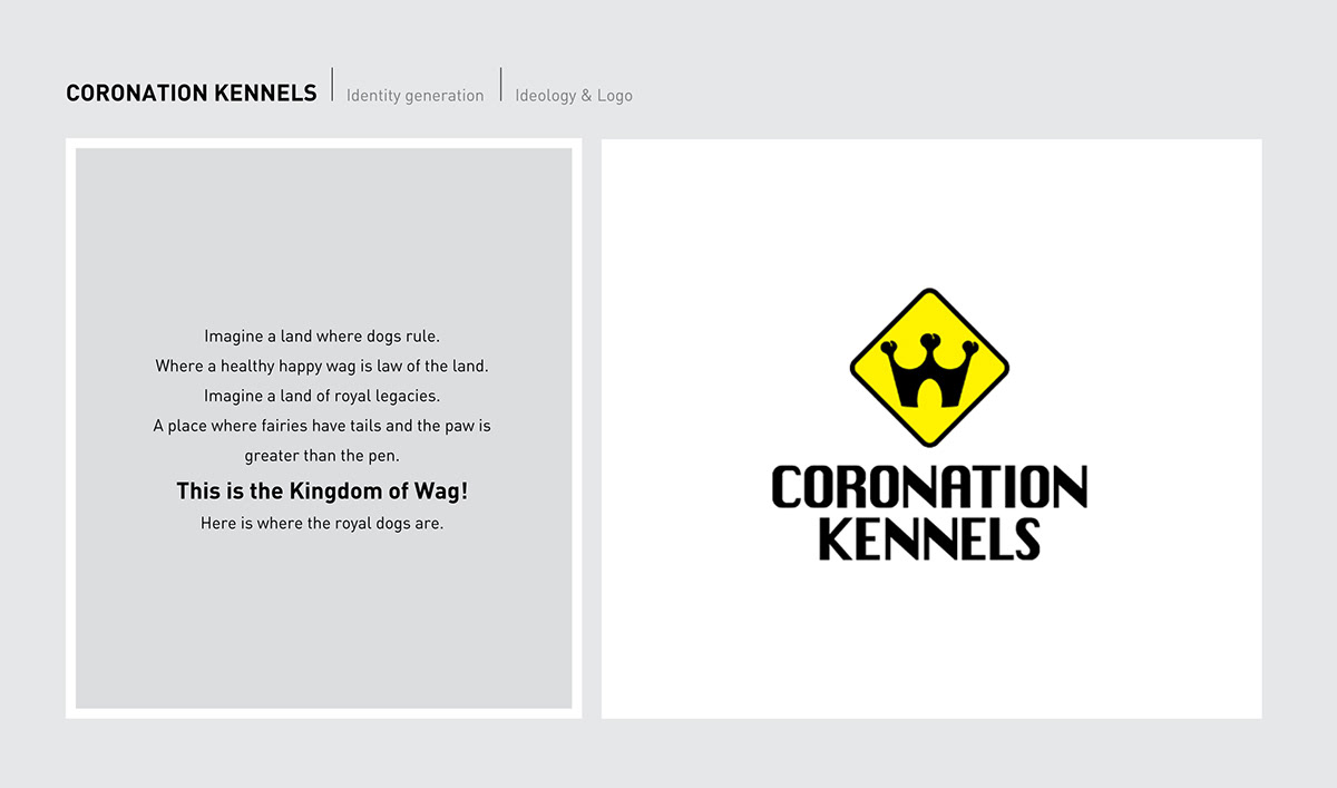 coronation kennels  kingdom of wag dogs  branding  advertising  brand identity Dog store  brand launch