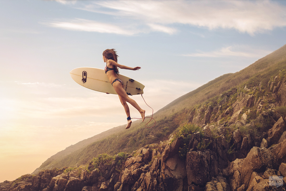 beach escape levitation lightness photomanipulation summer Surf surreal zen