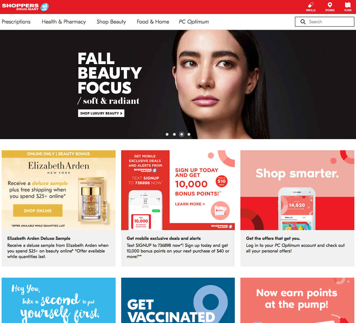 Adobe Portfolio beauty Fall shoppers sdm shoppers drug mart Retail