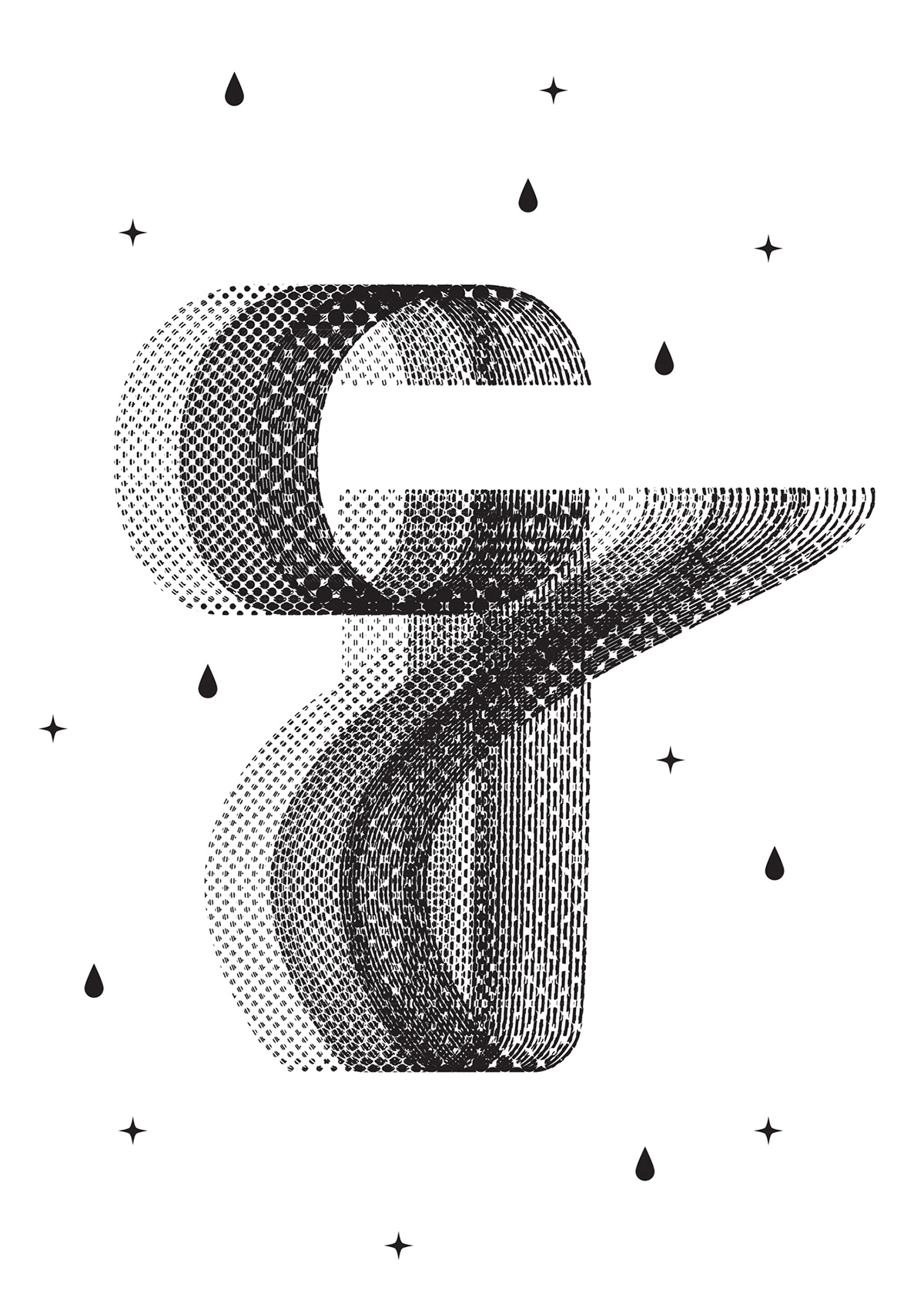 lettering  G gotype capoluiz type