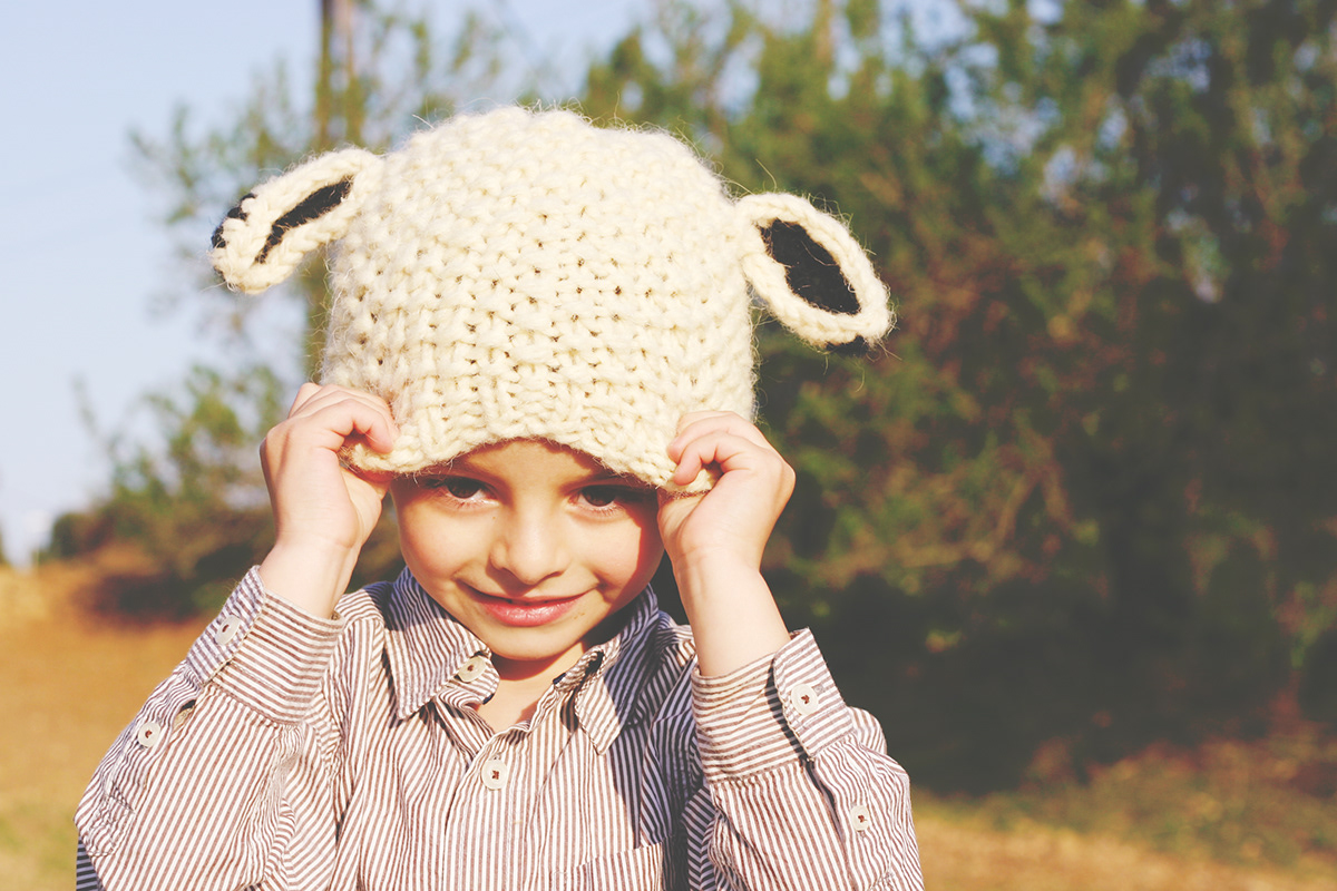 xisqueta barret hat sheep wool ears