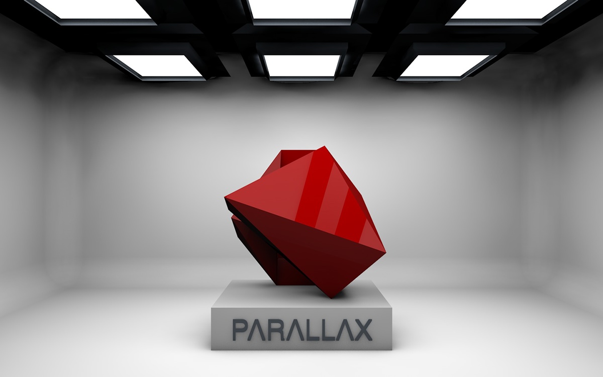 parallax hebrew font 3D