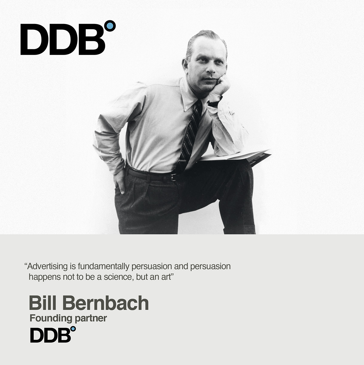 廣告大師1 Ddb Doyle Dane Bernbach 廣告公司創辦人威廉彭巴克 William Bernbach