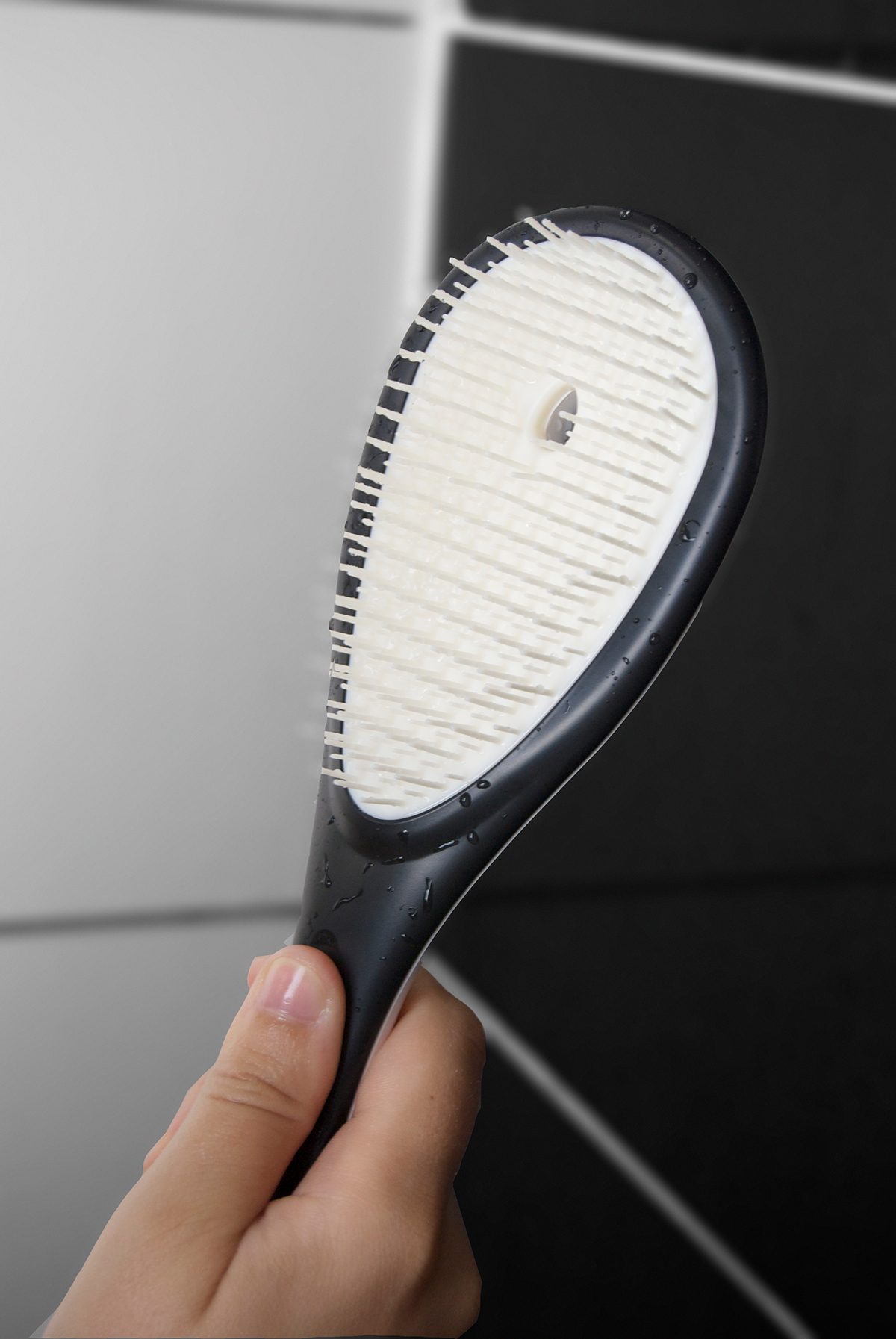 hairbrush hair brush hair styling  design israel fiber handle ergonomic flexible