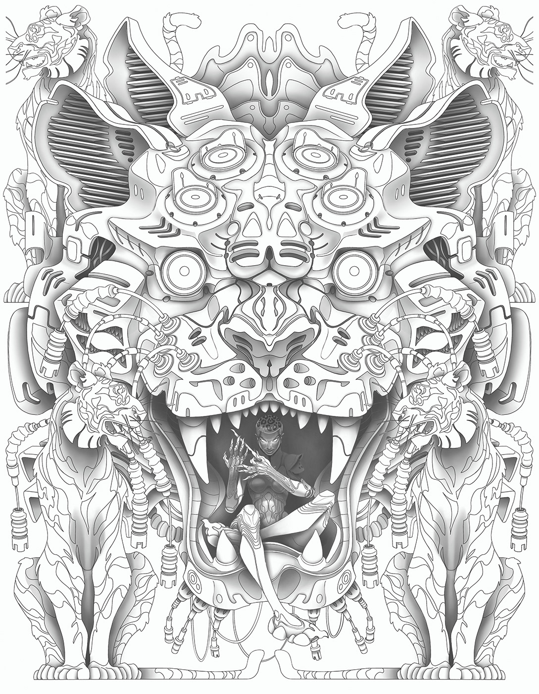 Cat Character design  cute Digital Art  digital illustration Key Detail Magic   Procreate tiger