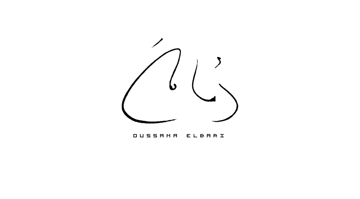 signature arabic arabe Oussama   typo art