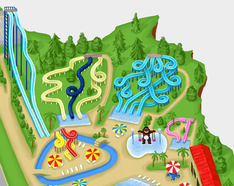 map mt olypmus drawings AMUSEMENT Park Sanja Ignjatovic roller coaster attractions rides Mapping