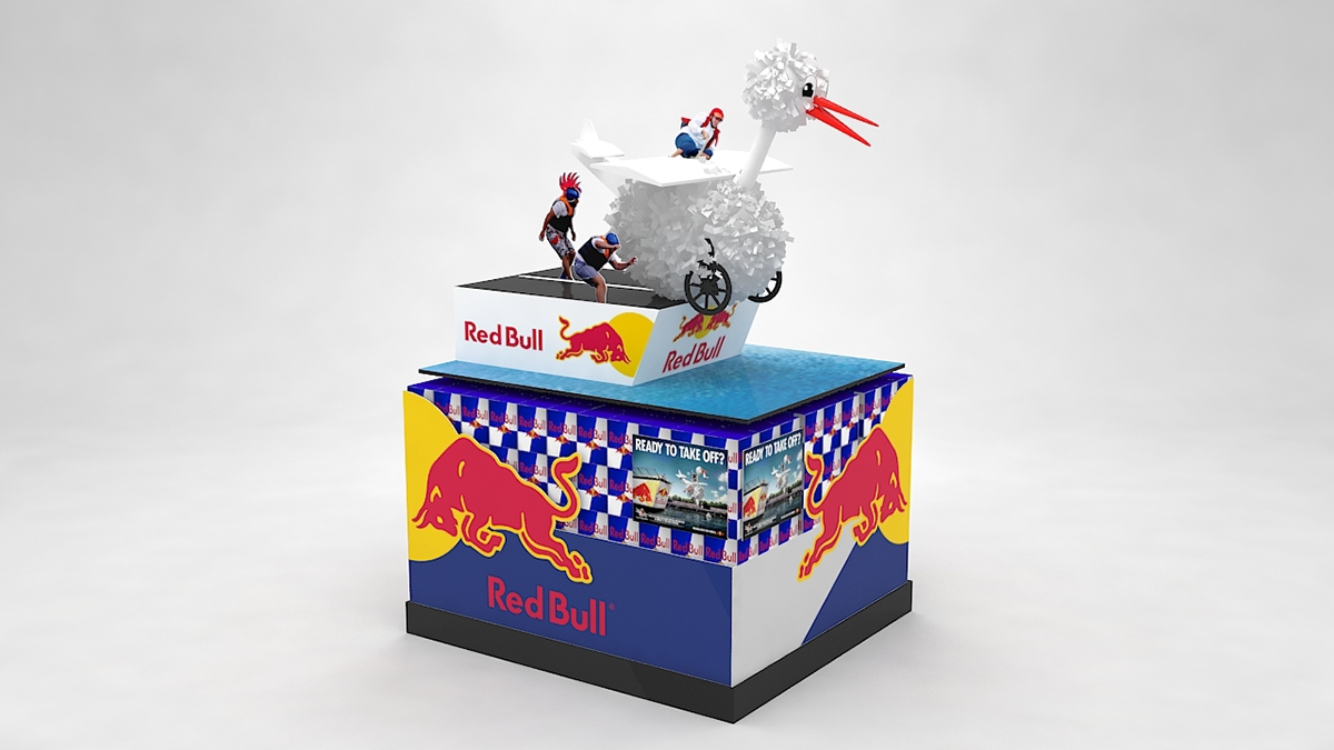 flugtag pop RedBull Point of Purchase