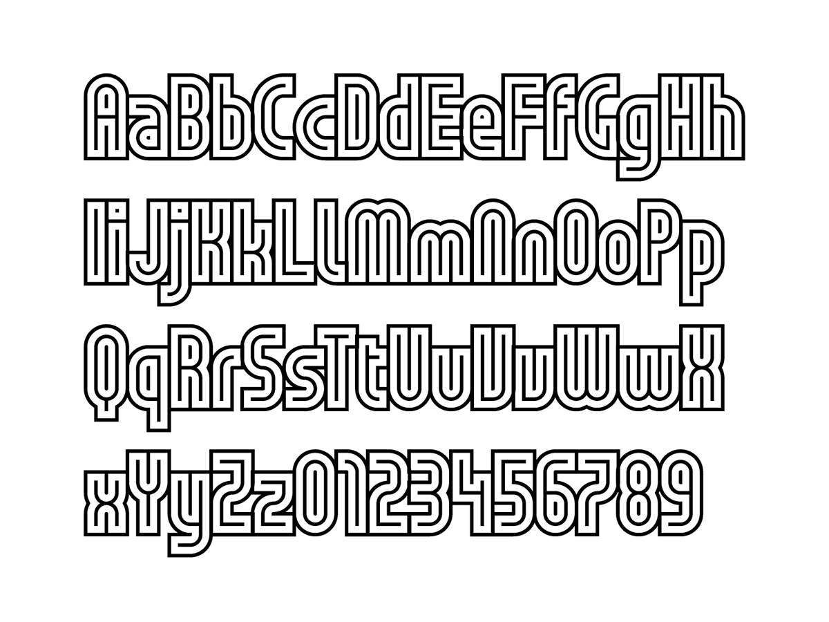 hachure font Kassymkulov  design typography   font connected font multiline font