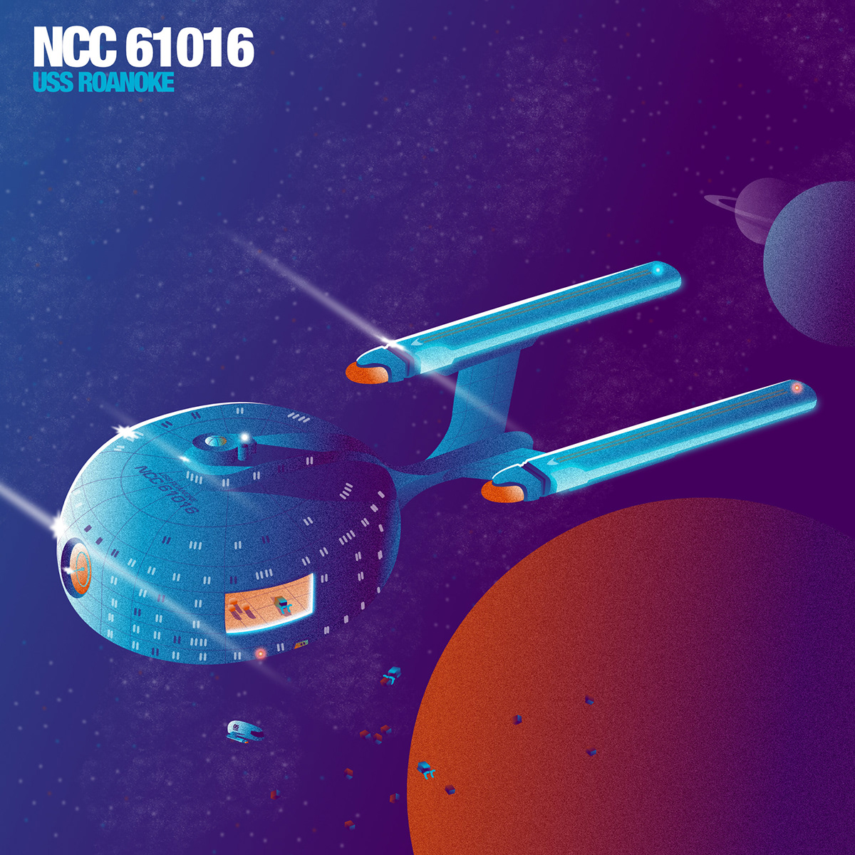concept concept art Drawing  ILLUSTRATION  ship Space  spaceship Star Trek Starfleet starship
