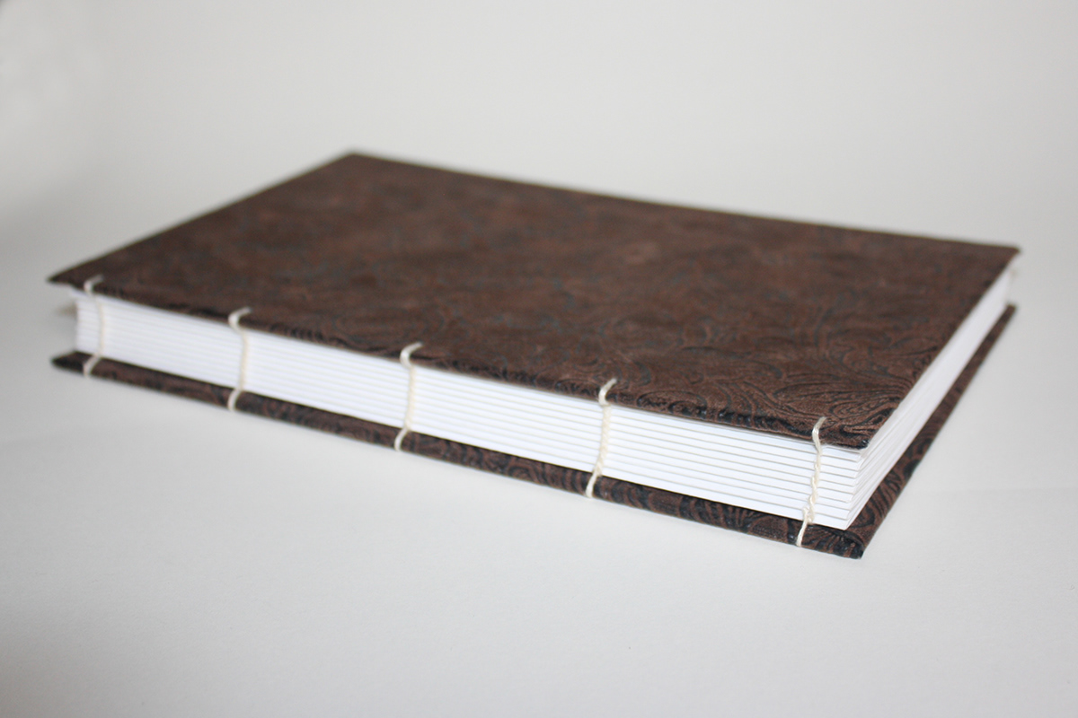 hand binding sketchbook journal book