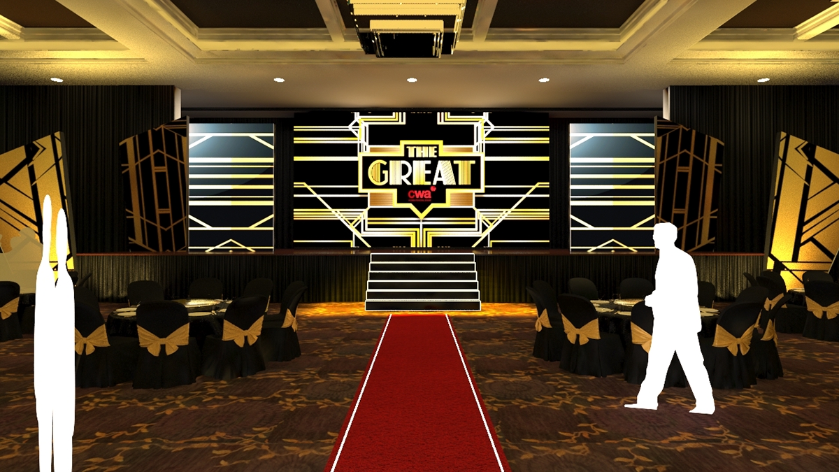 CWA Great Gatsby gatsby Stage gold