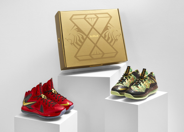 Nike LeBron Championship gold pattern shoes footwear Hats