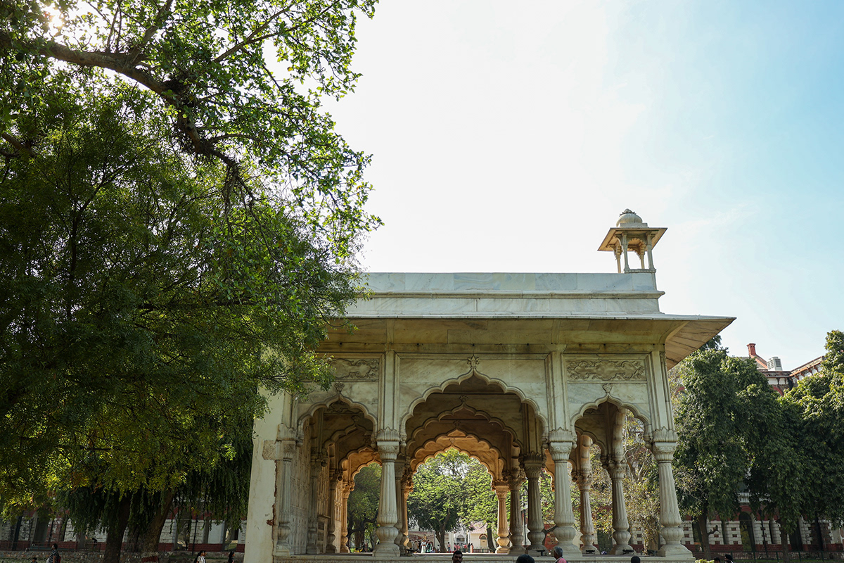 The Hayat Bakhsh Bagh is the "Life-Bestowing Garden" in the northeast part of the Red Fort complex.