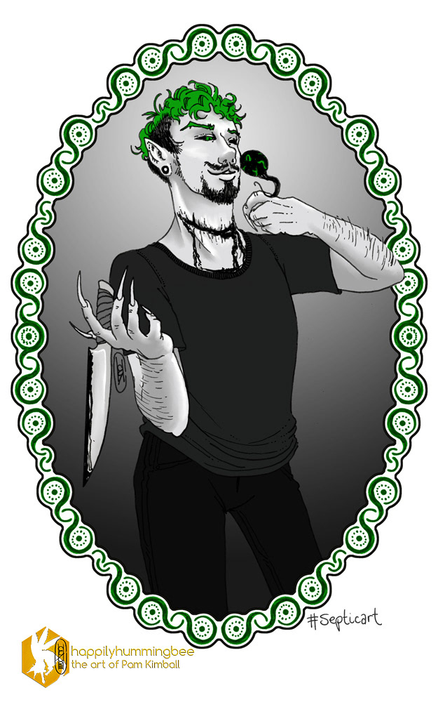 inktober ILLUSTRATION  ink Bonus digital gif october #septicart jacksepticeye antiseptic