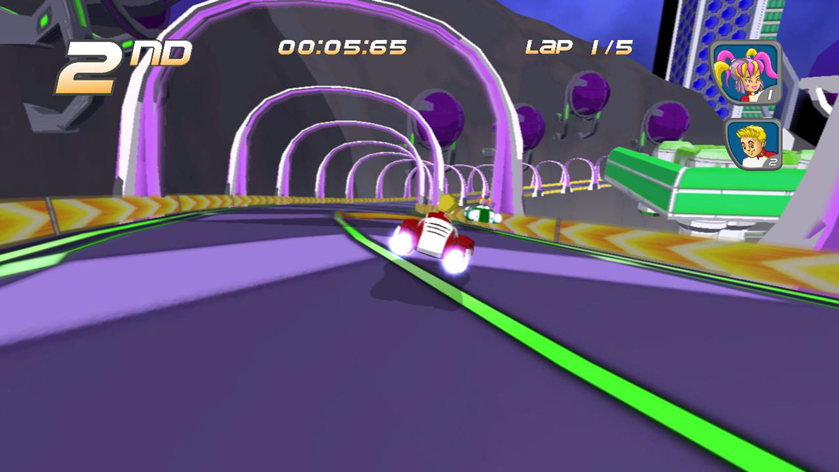 video game Racing futuristic background
