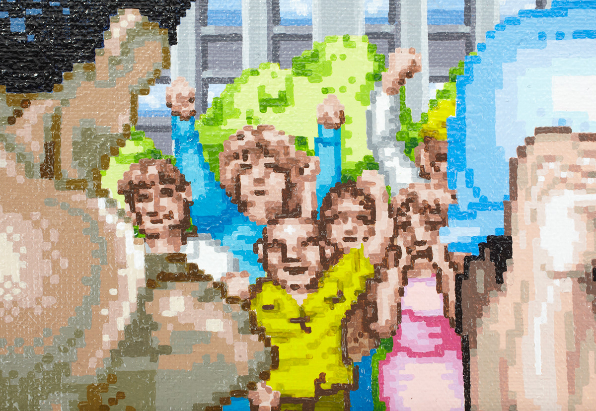 STREET FIGHTER capcom Triptych Pixel art Videogames pixelskaya
