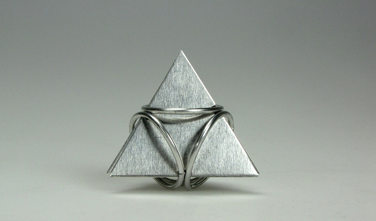 metal aluminum tin plated steel wire string tension cube tetrahedron Triangles modules