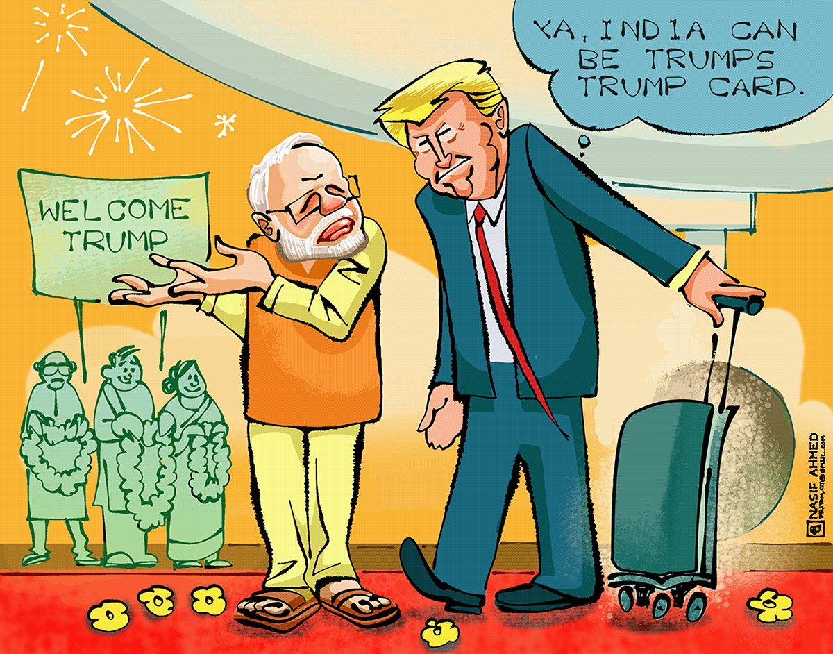 Bangladesh BJP CAA cartoon EditorialCartoon India Modi nasifahmedcartoon politicalcartoon politics