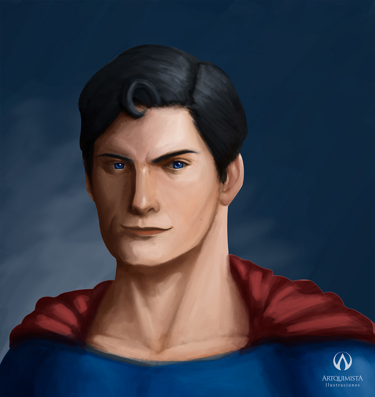 Kal-El superman clark kent portrait retrato comics dc