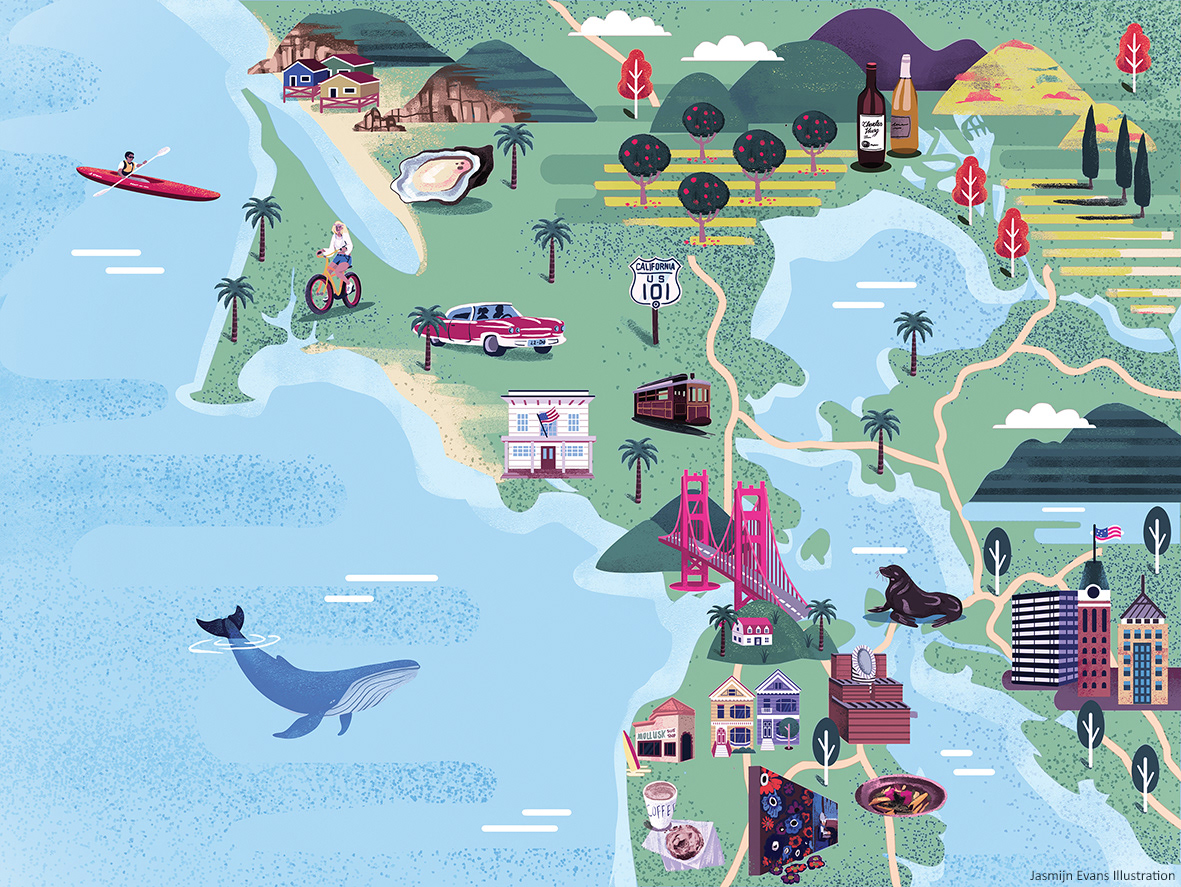 Adobe Portfolio amsterdam illustrated map map capetown Netherlands tokyo geisha Holland Herald  KLM Rio de Janeiro seatle africa japan Shanhai