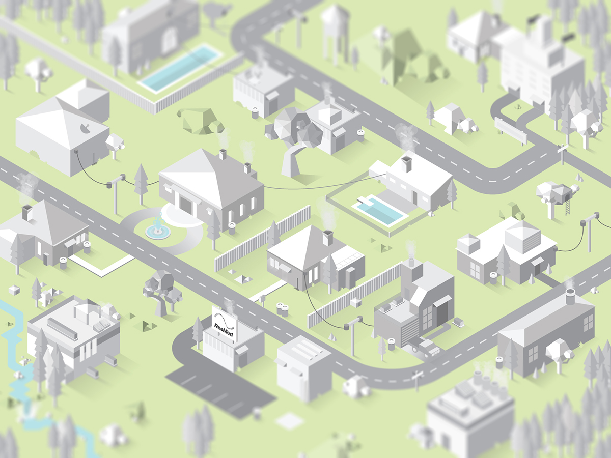 city Isometric house building Landscape frame grid ISO village craft pitch vector