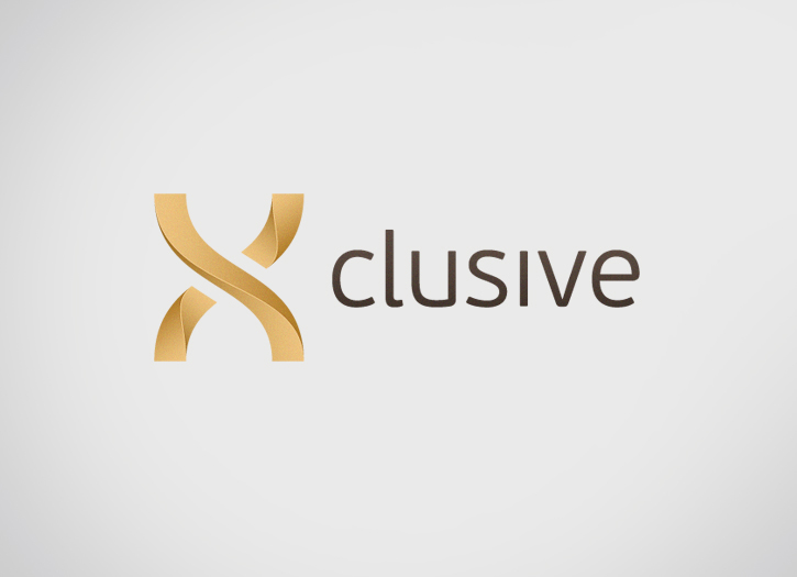 x-clusive exclusive clusive danish CI corporate identity logo pattern