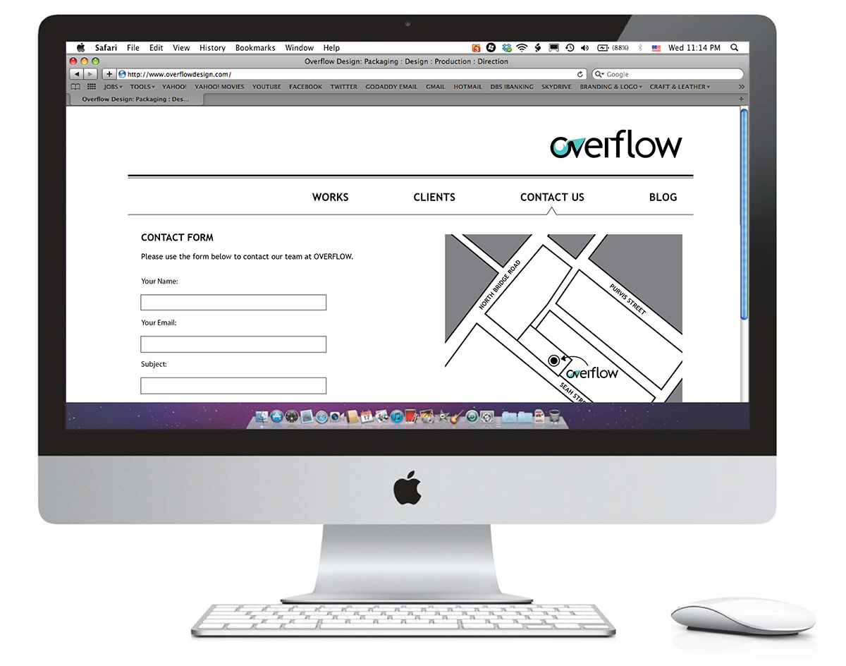 blue overflow logo design agency