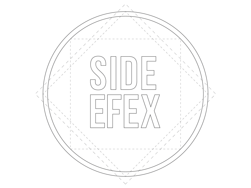 SIDEEFEX London techno dosbcnstudio dosbcn Logotipo logo opart identidad barcelona tipe type tipografia