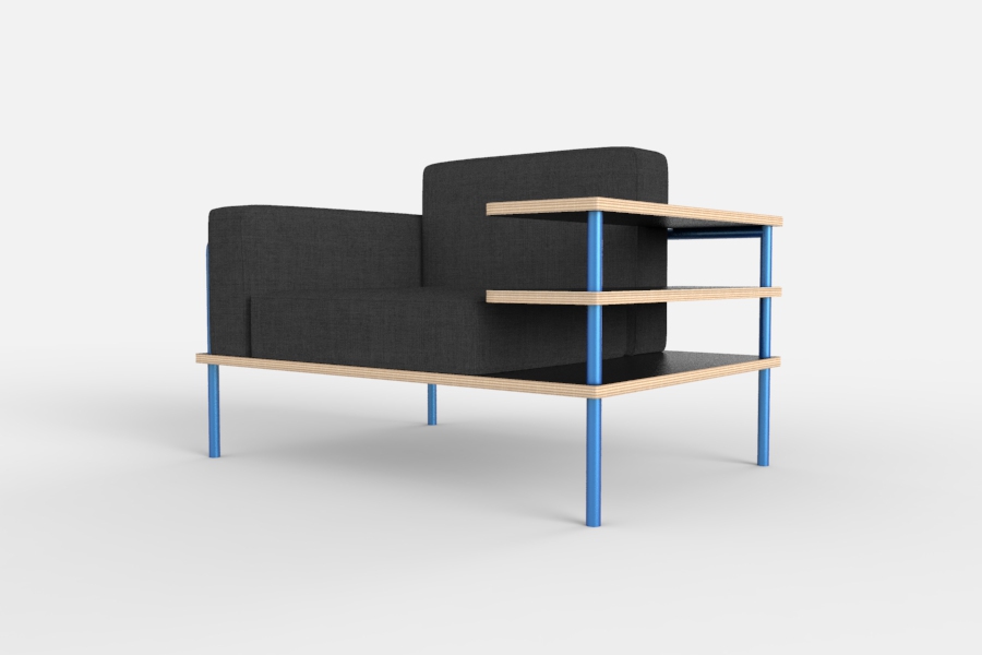 armchair Shelf Poltrona Estante design product industrial furniture